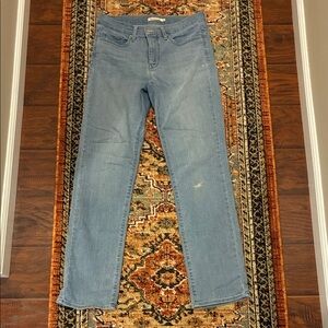 Levi Classic Light Blue Women's Slim Straight Jeans